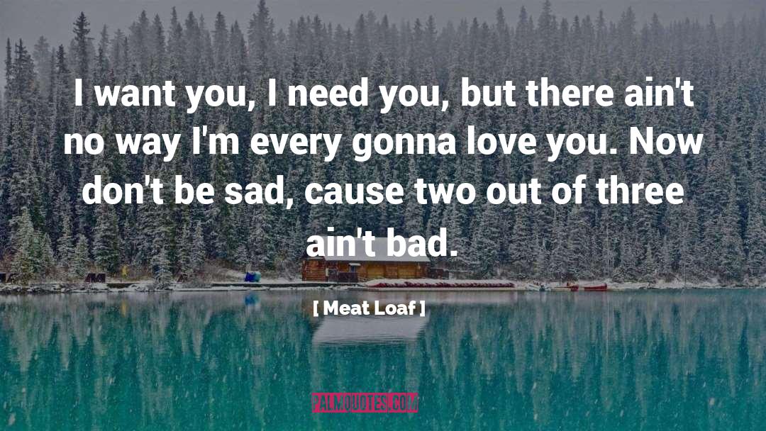 Bad Love quotes by Meat Loaf