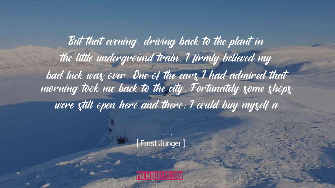 Bad Luck quotes by Ernst Junger