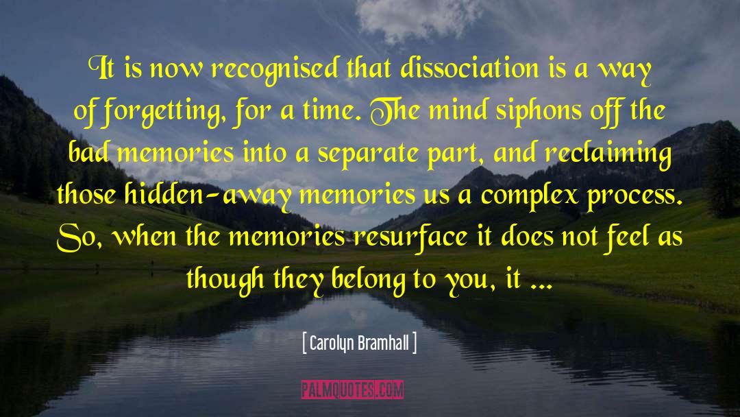 Bad Memories quotes by Carolyn Bramhall