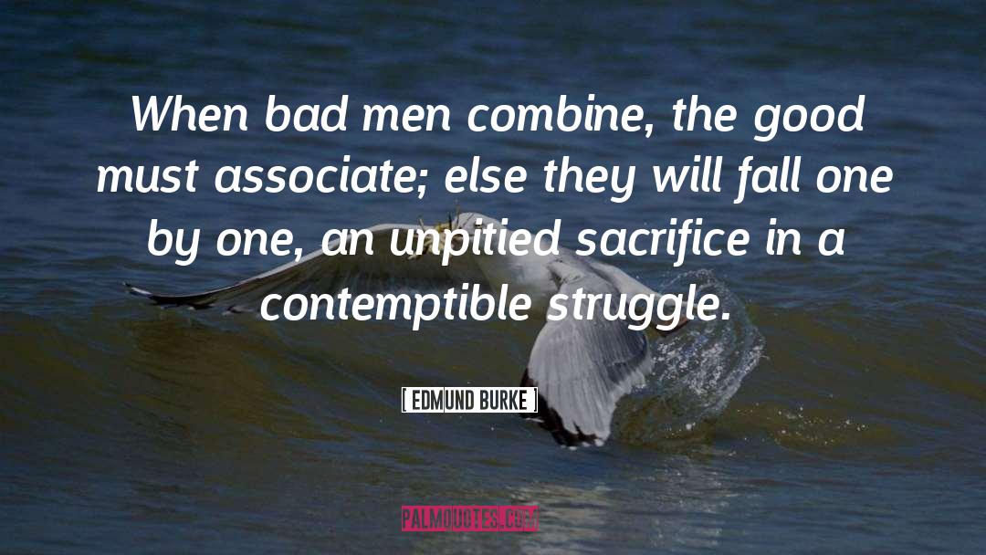 Bad Men quotes by Edmund Burke