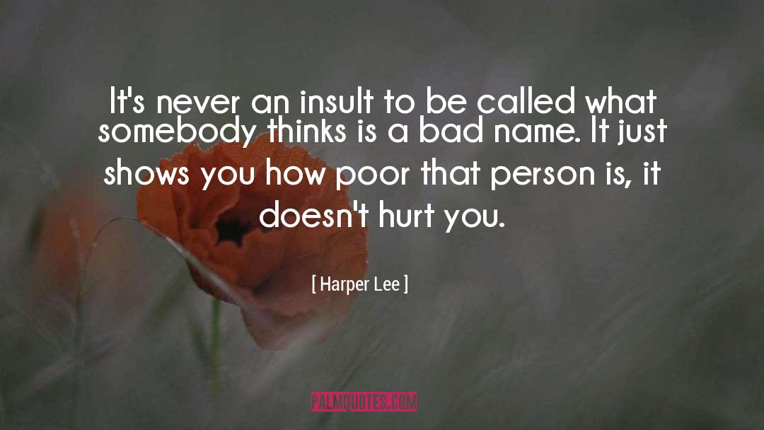Bad Name quotes by Harper Lee