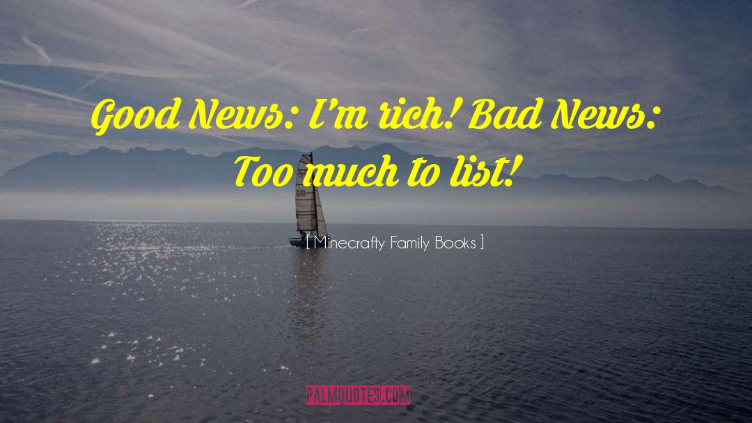 Bad News quotes by Minecrafty Family Books