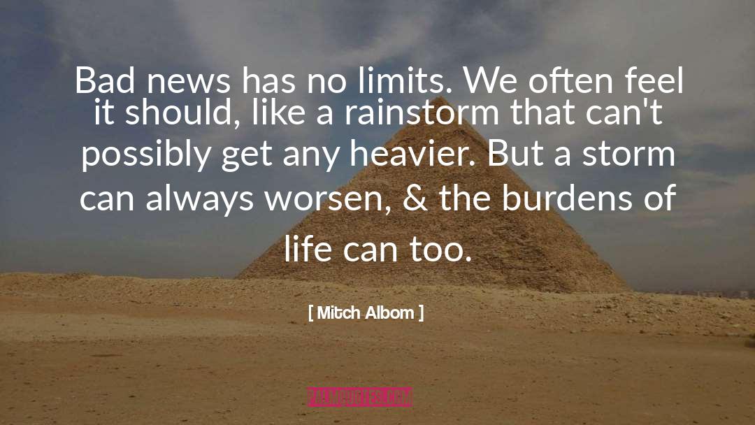 Bad News quotes by Mitch Albom