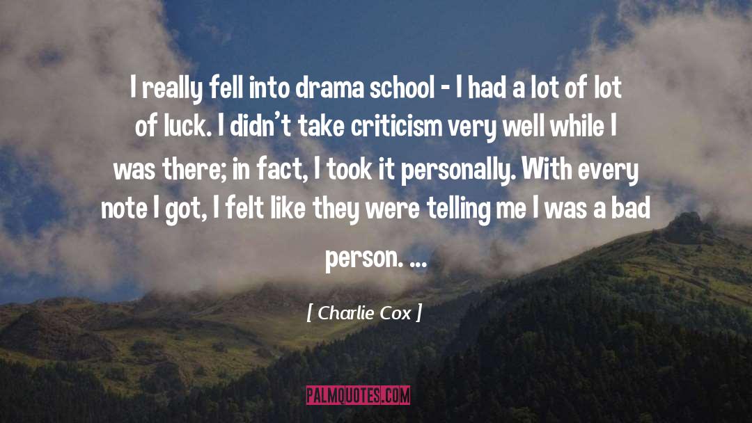 Bad Person quotes by Charlie Cox