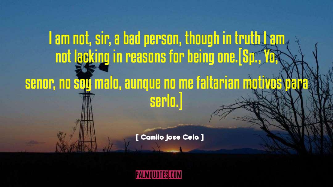 Bad Person quotes by Camilo Jose Cela