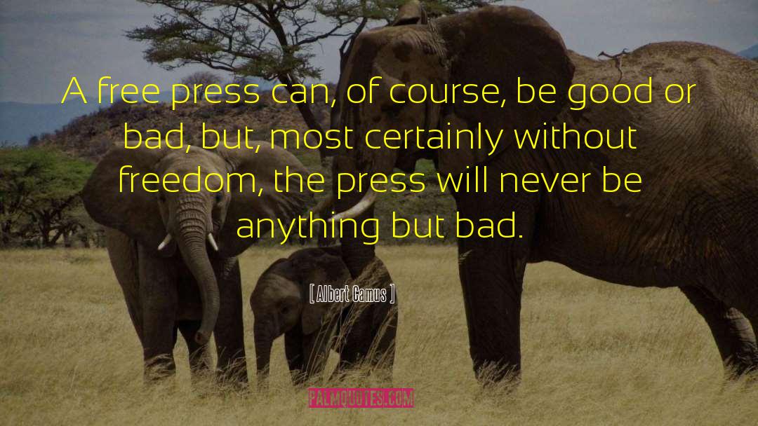 Bad Press quotes by Albert Camus