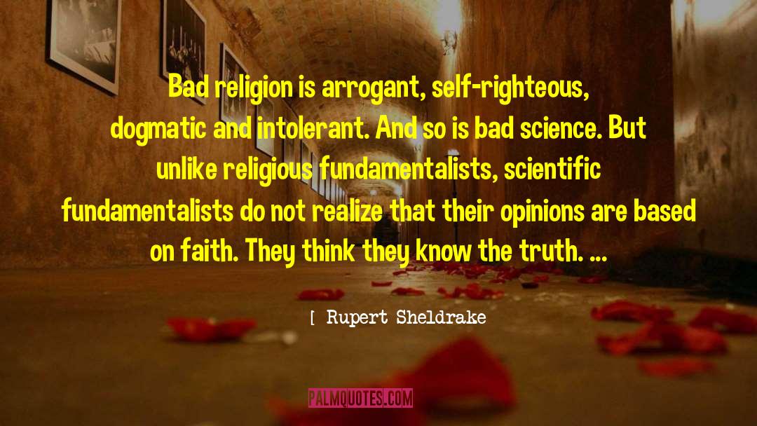 Bad Religion quotes by Rupert Sheldrake