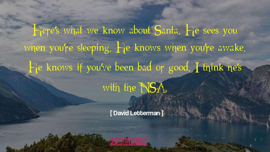 Bad Santa Pickle quotes by David Letterman