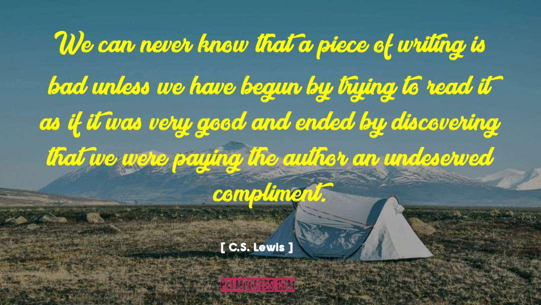 Bad Talks quotes by C.S. Lewis