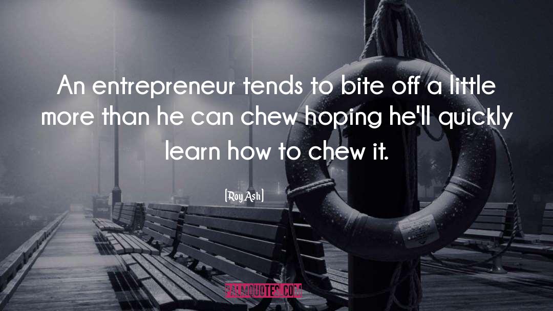 Badass Entrepreneur quotes by Roy Ash