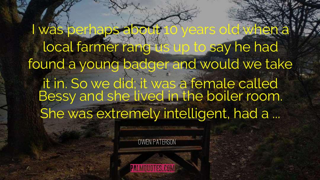 Badger quotes by Owen Paterson