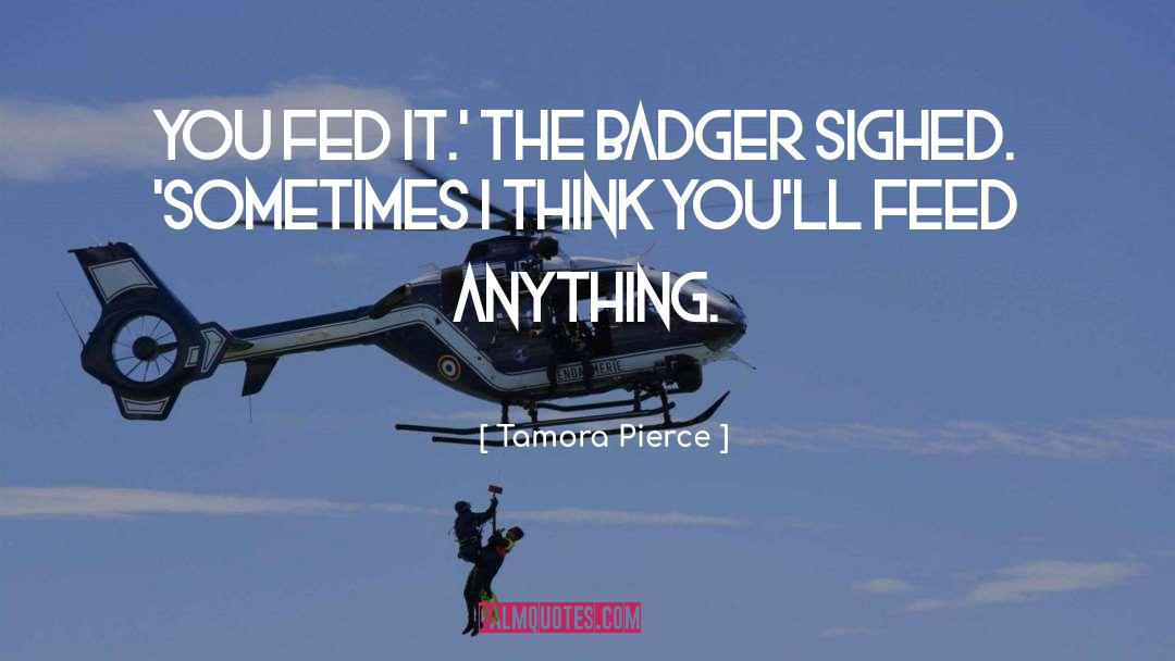 Badger quotes by Tamora Pierce