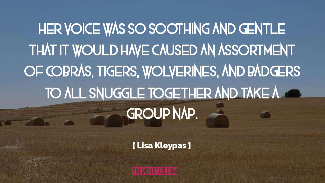 Badgers quotes by Lisa Kleypas