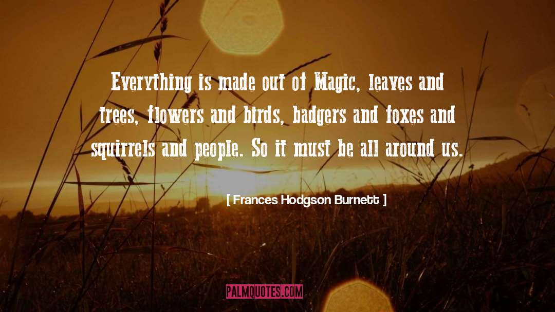 Badgers quotes by Frances Hodgson Burnett