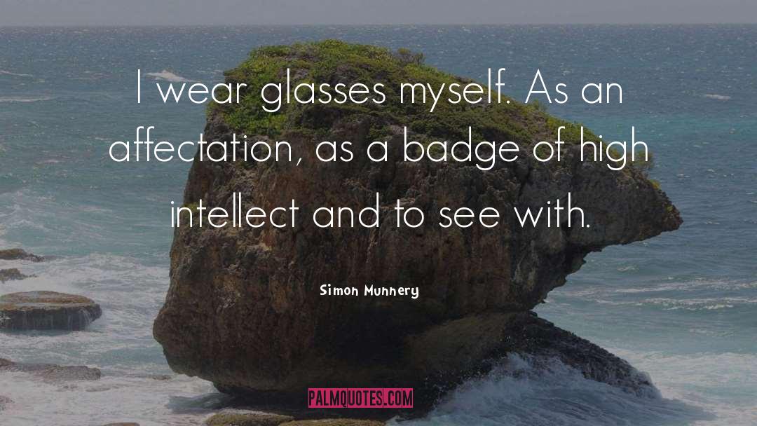 Badges quotes by Simon Munnery