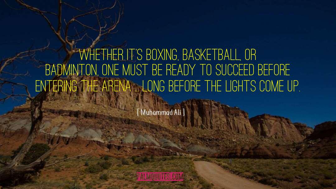 Badminton quotes by Muhammad Ali