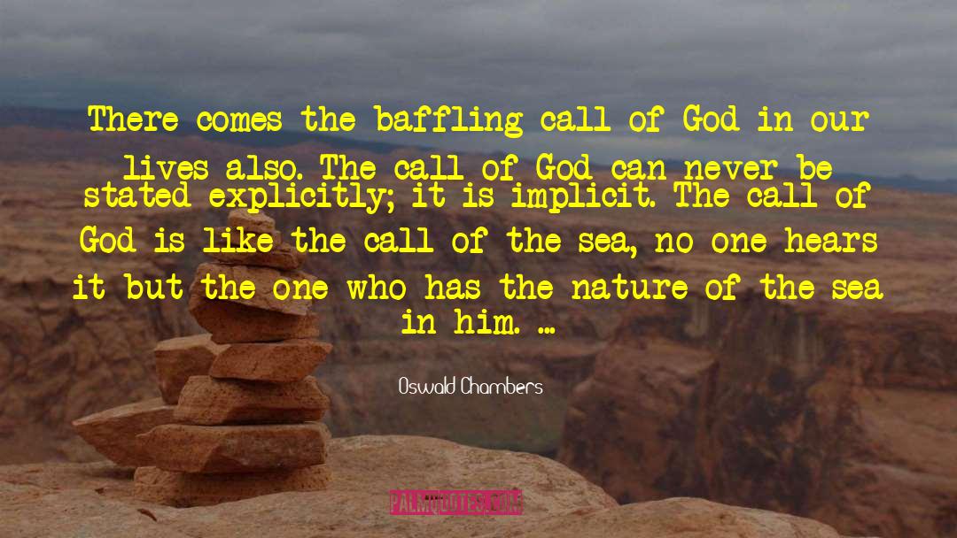 Baffling quotes by Oswald Chambers