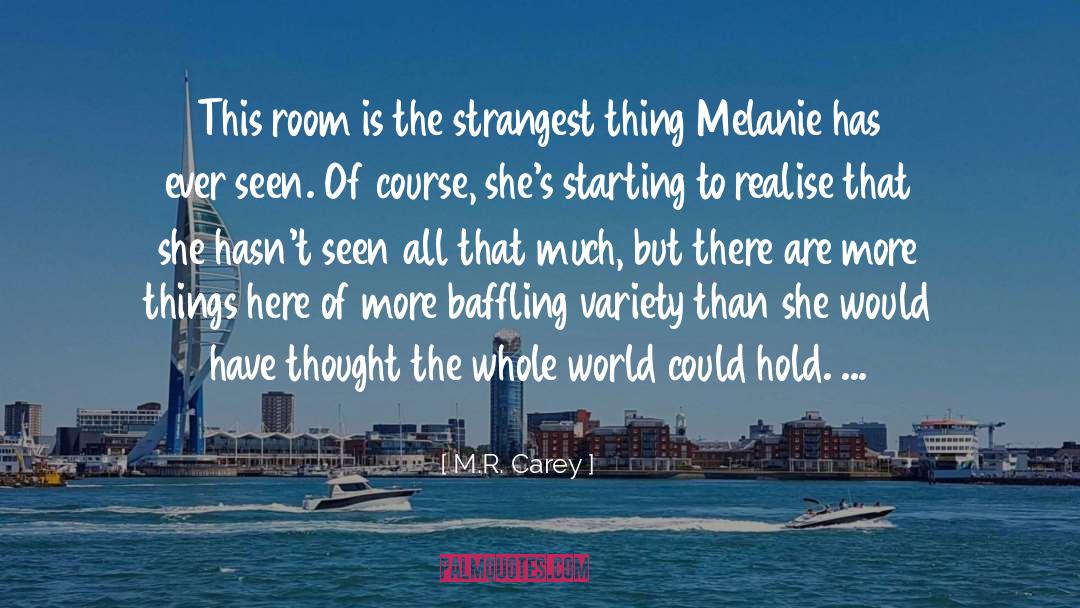 Baffling quotes by M.R. Carey