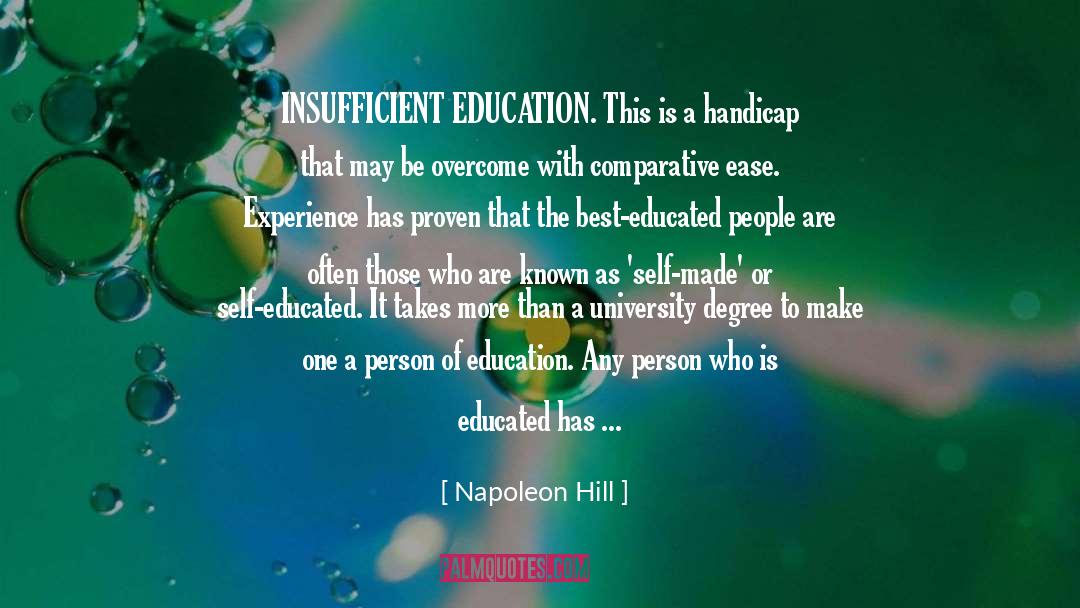 Bafia University quotes by Napoleon Hill