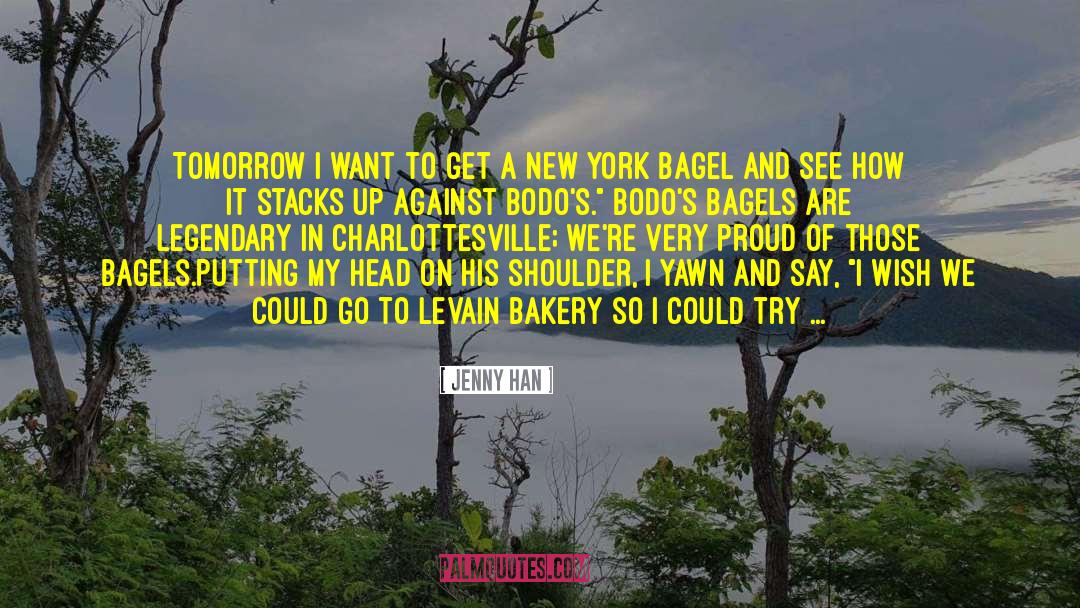 Bagels quotes by Jenny Han