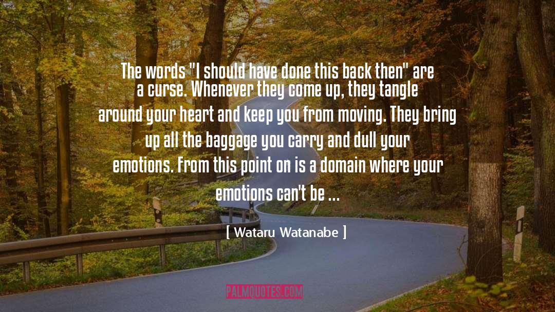 Baggage quotes by Wataru Watanabe