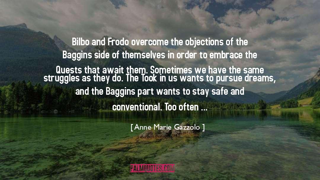 Baggins quotes by Anne Marie Gazzolo