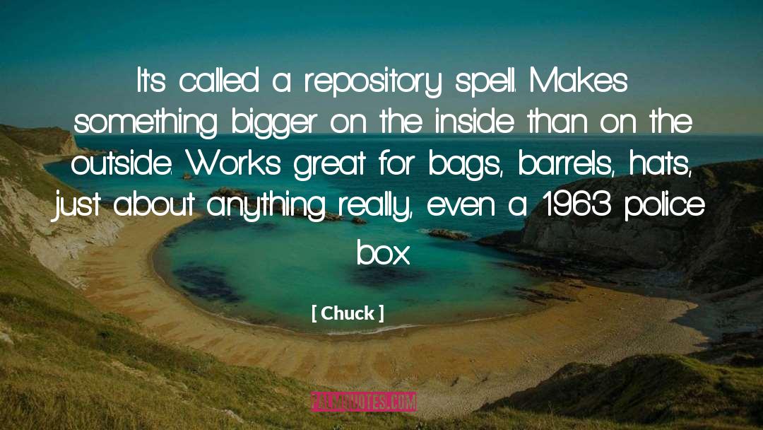 Bags quotes by Chuck