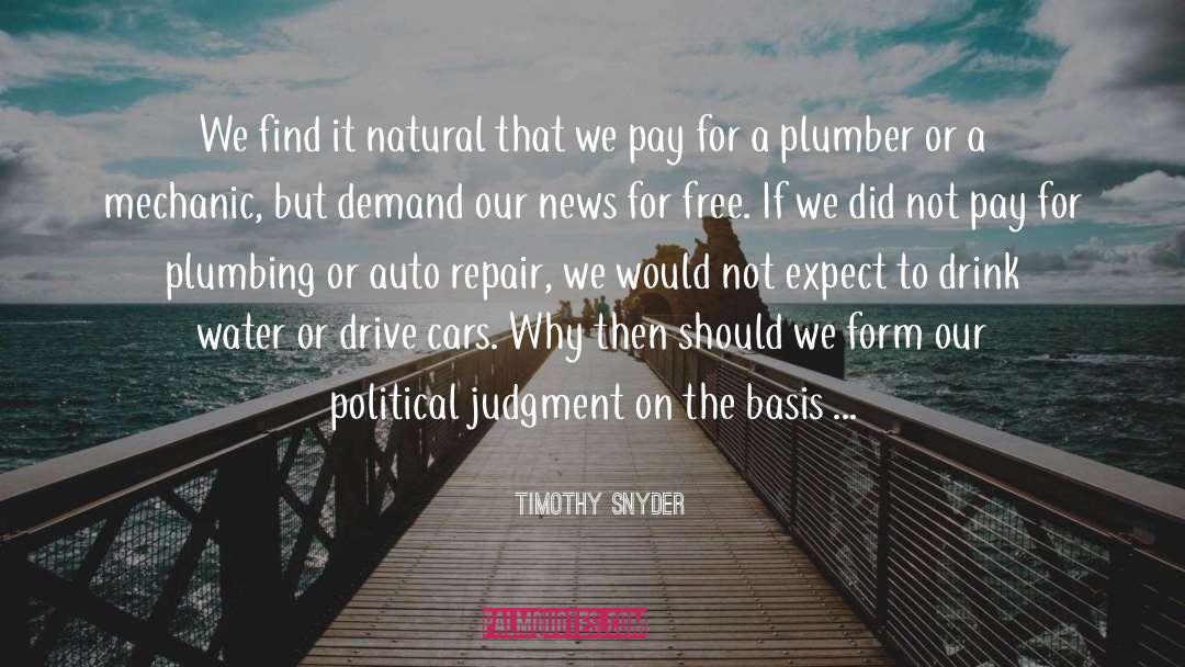 Bahrenburg Plumbing quotes by Timothy Snyder