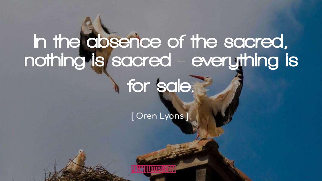 Bake Sale quotes by Oren Lyons