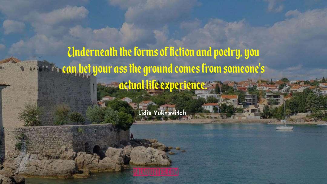 Baker Anthologist Poetry Fiction quotes by Lidia Yuknavitch