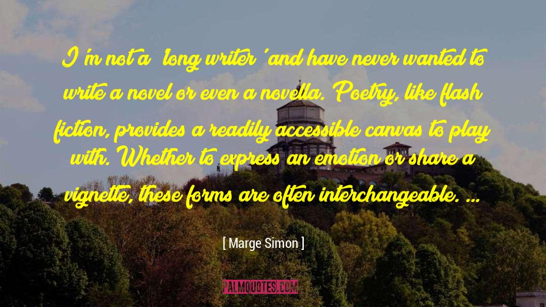 Baker Anthologist Poetry Fiction quotes by Marge Simon