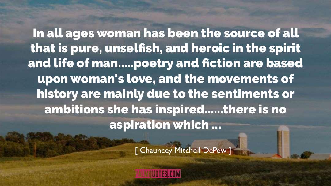 Baker Anthologist Poetry Fiction quotes by Chauncey Mitchell DePew