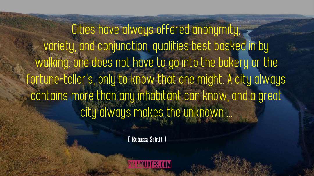 Bakeries quotes by Rebecca Solnit