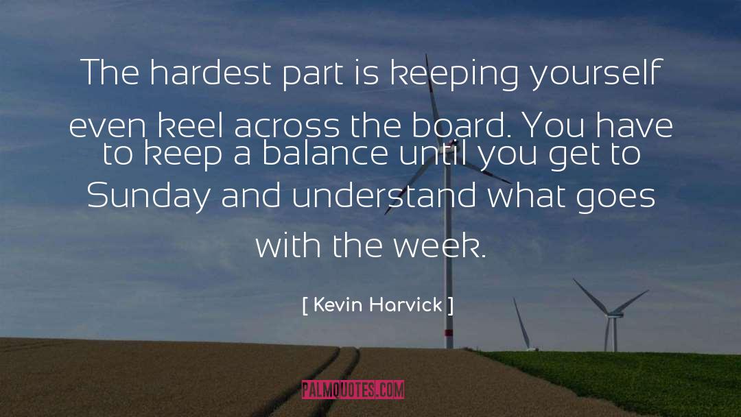 Balance And Harmony quotes by Kevin Harvick