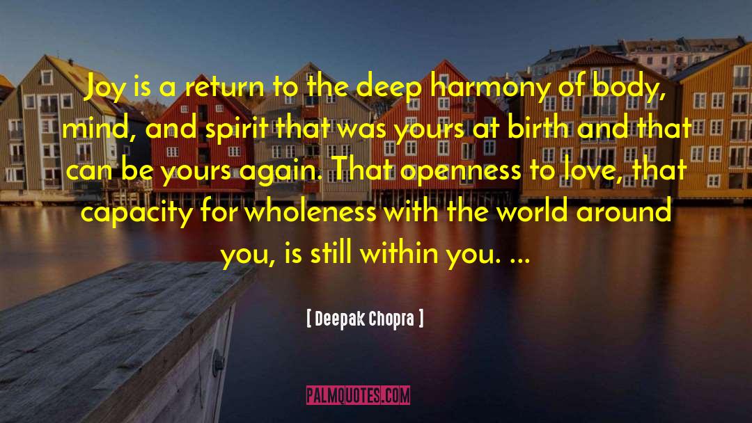 Balance And Harmony quotes by Deepak Chopra