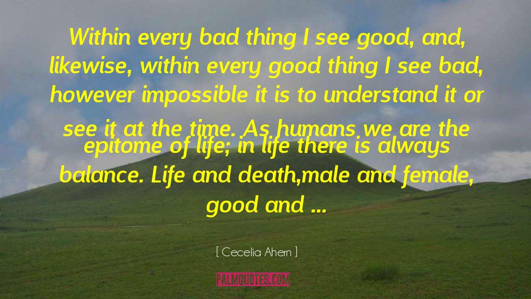 Balance Life quotes by Cecelia Ahern