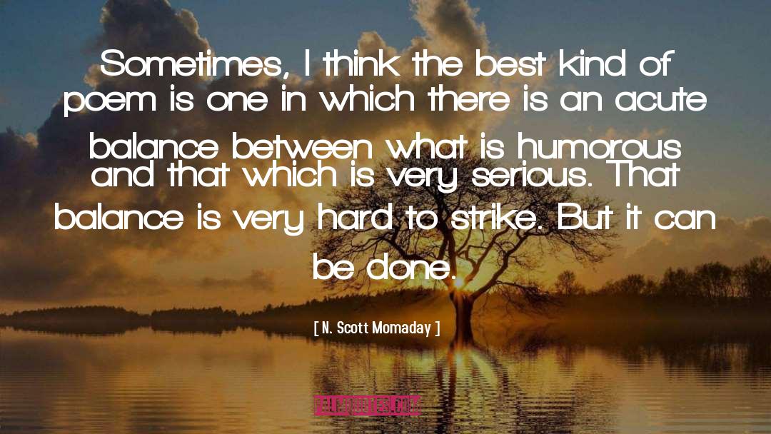 Balance quotes by N. Scott Momaday