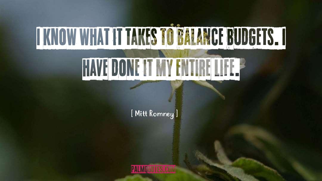 Balance quotes by Mitt Romney