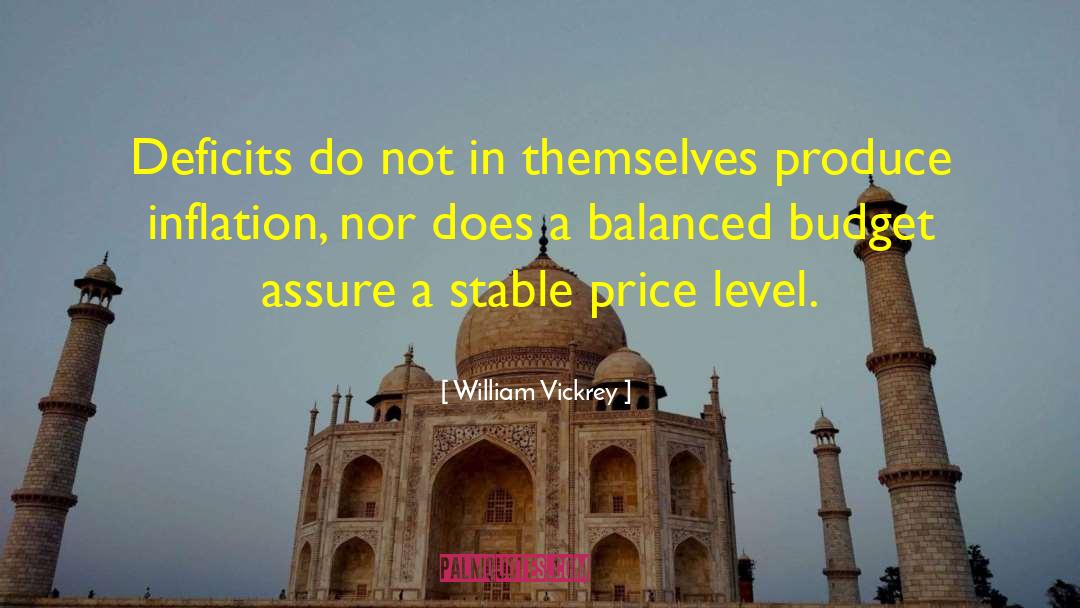 Balanced Budget quotes by William Vickrey