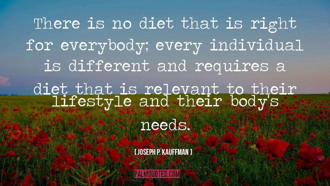 Balanced Diet quotes by Joseph P. Kauffman