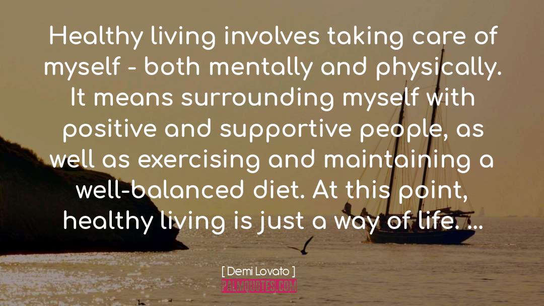 Balanced Diet quotes by Demi Lovato