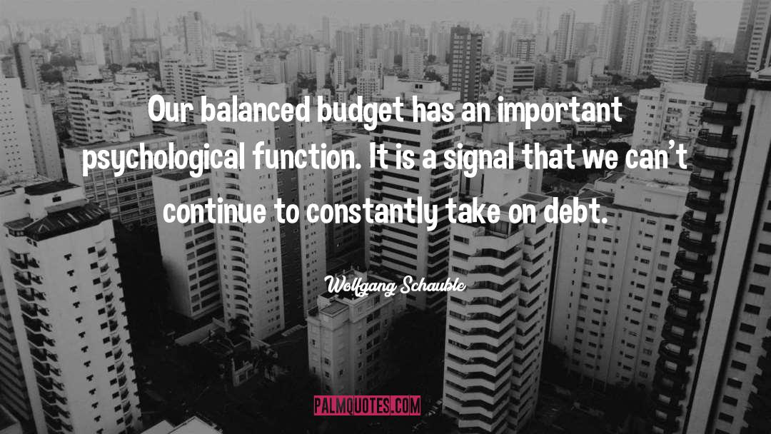 Balanced quotes by Wolfgang Schauble