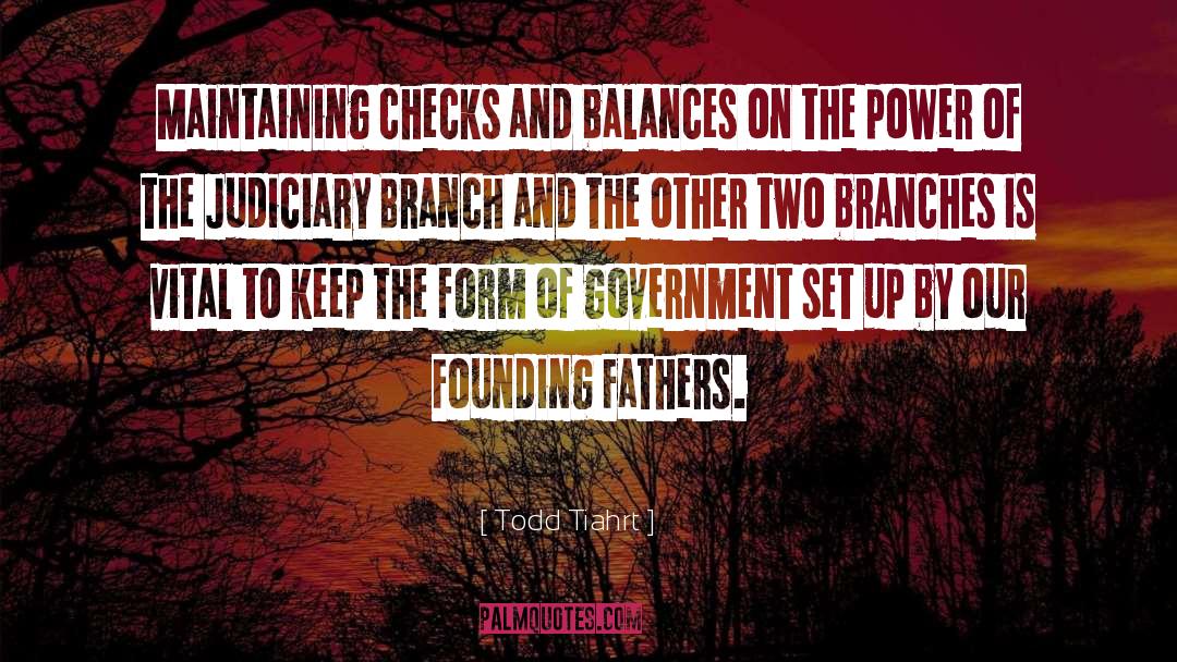 Balances quotes by Todd Tiahrt