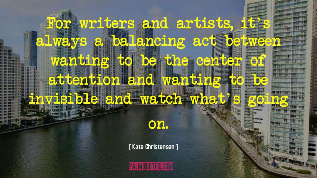 Balancing Act quotes by Kate Christensen