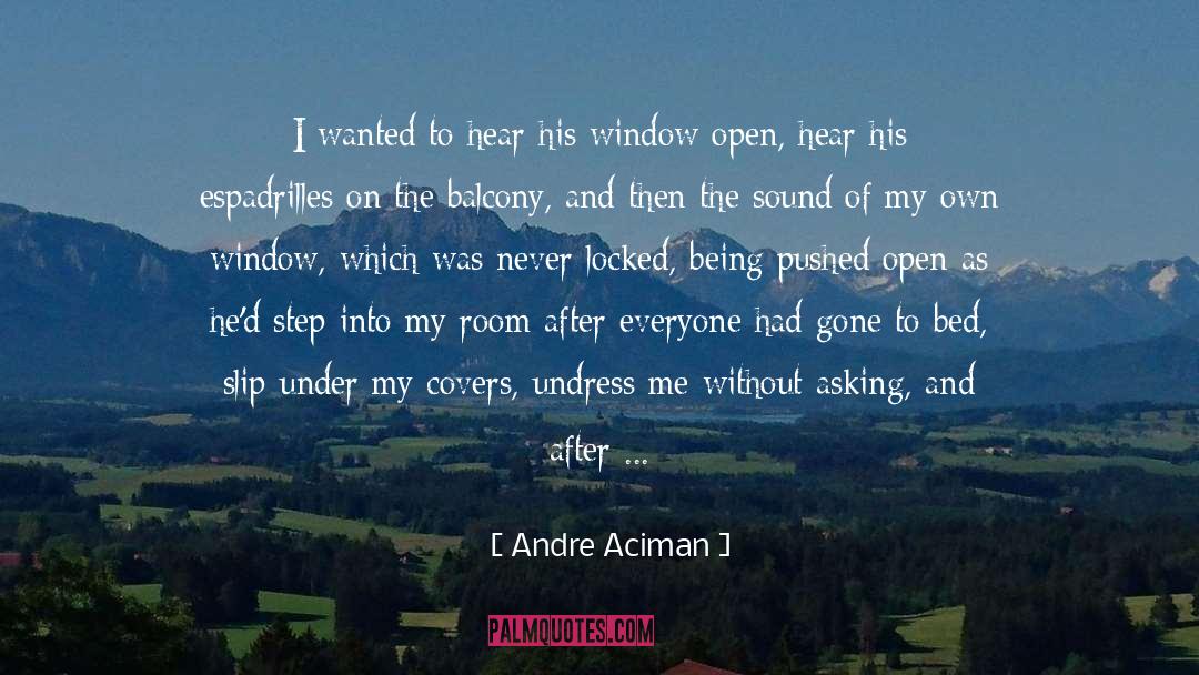 Balcony quotes by Andre Aciman
