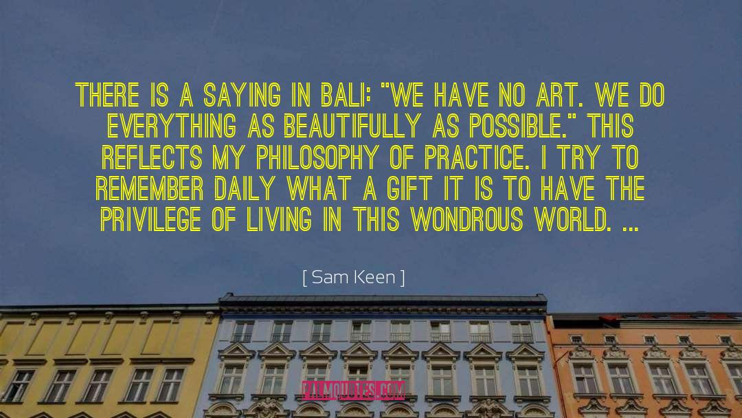 Bali quotes by Sam Keen