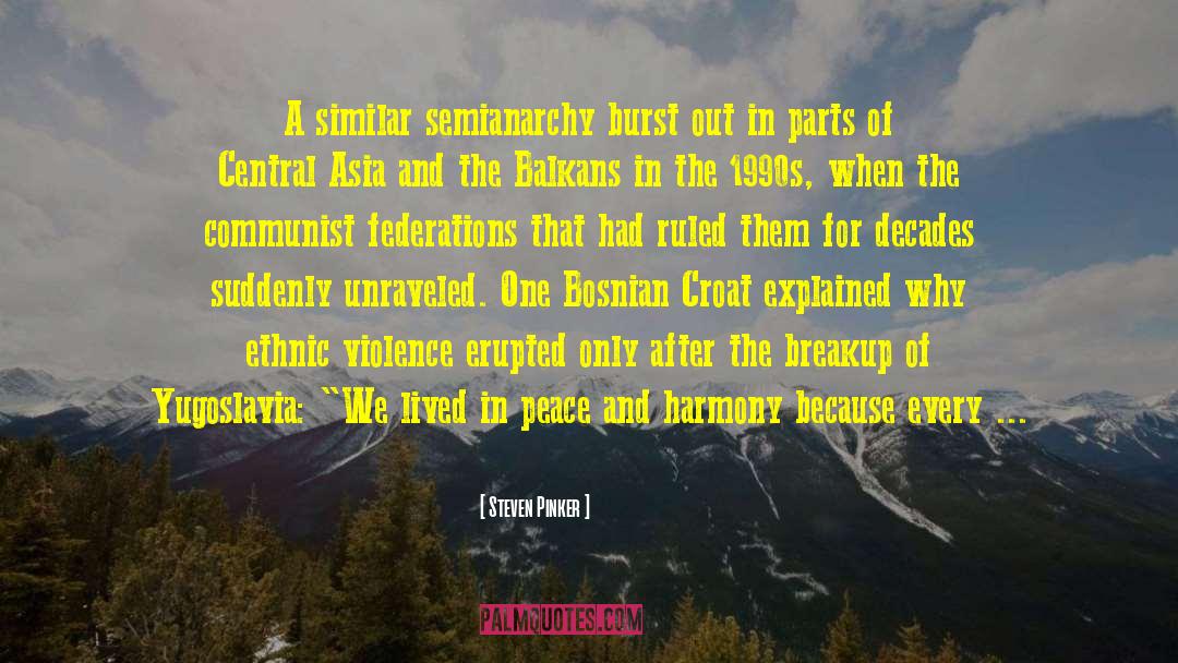 Balkans quotes by Steven Pinker