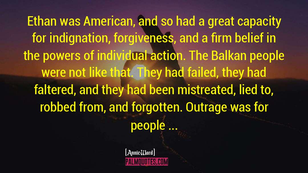Balkans quotes by Annie Ward