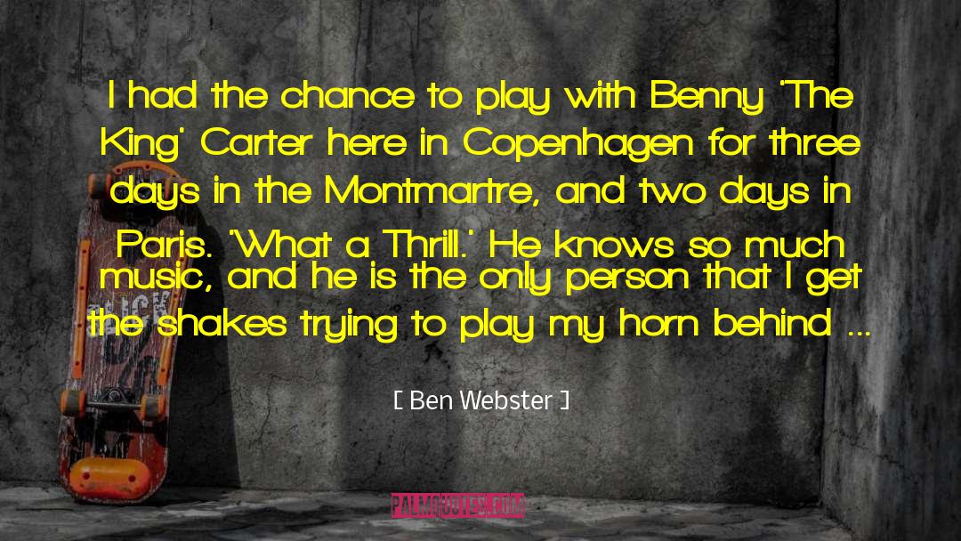 Ball Toxins quotes by Ben Webster