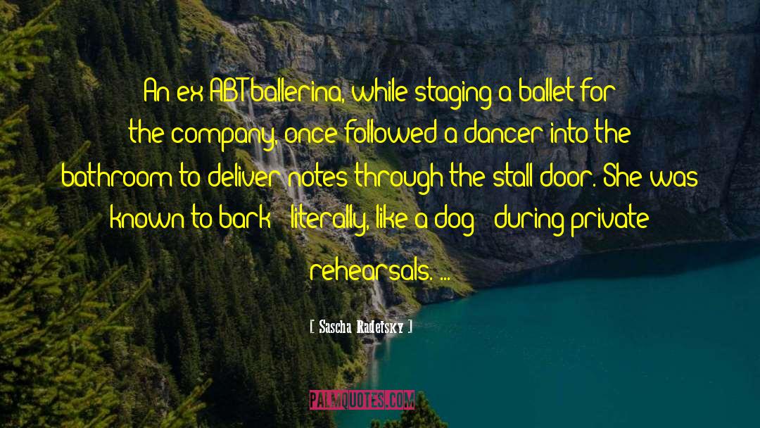 Ballerina quotes by Sascha Radetsky